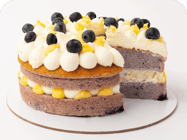 Торт JAPCAKE чернично-лимонный
