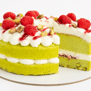 Торт JAPCAKE малина-фисташка